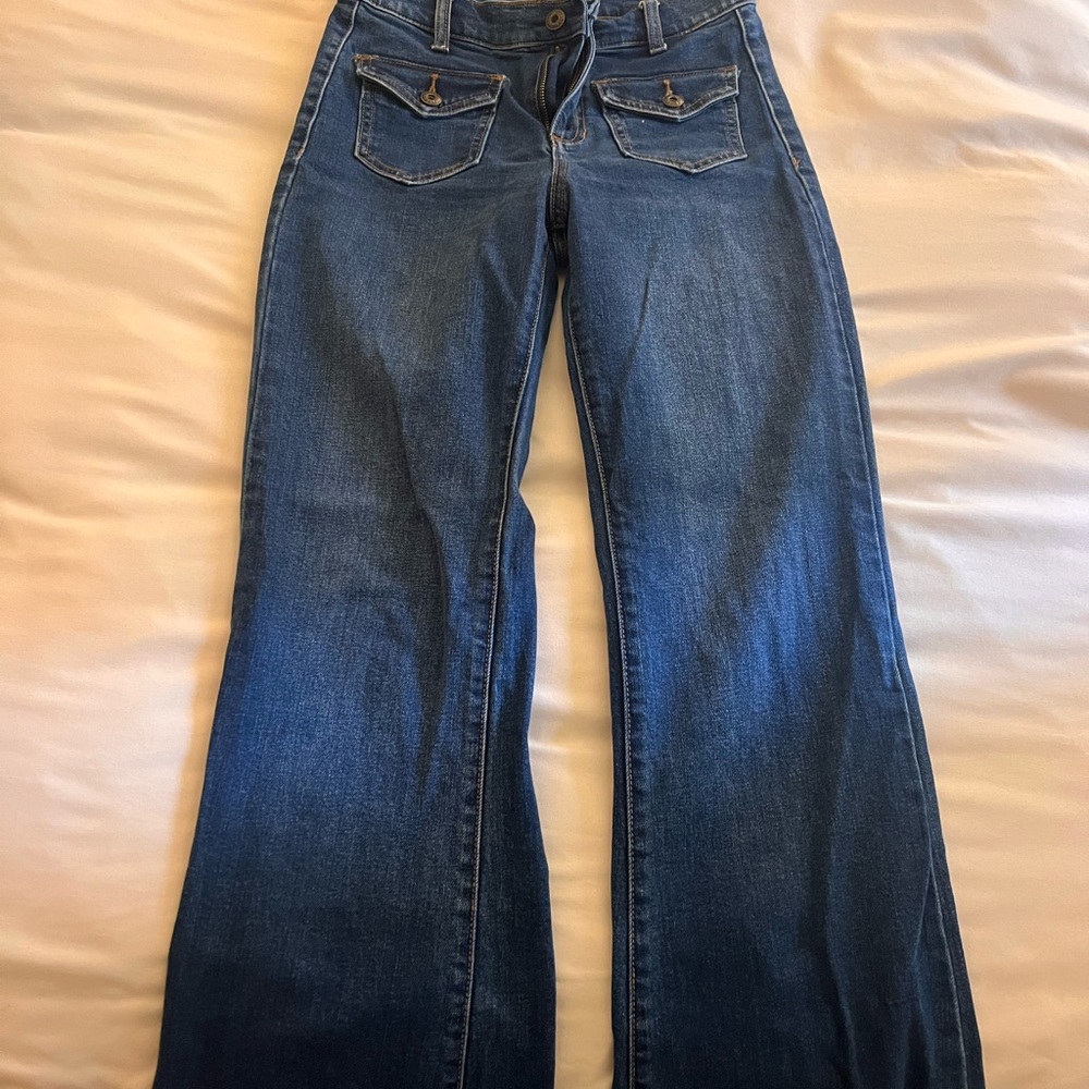 Sneak Peek Dark Blue Flare Jeans